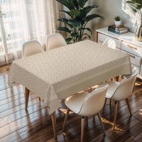 Nappe en PVC antidérapante RNPT Russie, Housse de table rectangulaire essuyable pour cuisine