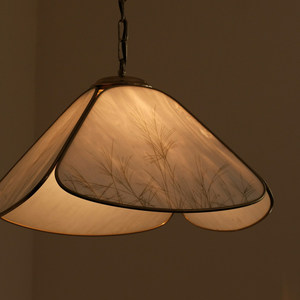Handmade Retro Brass Glass Pendant <b>Light</b> Pagoda Shape Gold Finish LED Single Head Chandelier For Nordic <b>Bar</b> Restaurant Lighting - Product Image 2