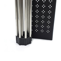 Séchoir à vaisselle en silicone pliable pour la cuisine avec porte-vaisselle en acier inoxydable, égouttoir à vaisselle