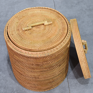 Dirty clothes storage basket laundry basket sets wholesale laundry baskets natural ratan