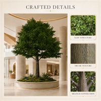 Grand arbre d'orme artificiel en fibre de verre de 700 cm pour la décoration intérieure de mariages, Noël, hôtels, atriums, restaurants et espaces commerciaux