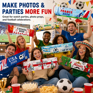Accessoires <span class=keywords><strong>de</strong></span> Fanfare <span class=keywords><strong>Coupe</strong></span> du Monde <span class=keywords><strong>de</strong></span> Football 2026 : Drapeaux Portatifs, Décoration d'Ambiance pour Supporters, Accessoires <span class=keywords><strong>de</strong></span> Cabine Photo - Product Image 6
