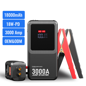 자동차 전원 은행 점프 스타터 배터리 부스터 18000mAh 3000A 초안전 다기능 슈퍼 커패시터 저온 저항