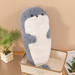 Bambola di foca carina con le cuffie cuscino per bambina che dorme bambola <span class=keywords><strong>Ragdoll</strong></span> cuscino peluche regalo per bambini - Product Image 4