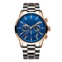 Montres de sport en acier lumineuses, avec affichage 24 heures et calendrier, de conception et fabrication en usine, similaire aux chronomètres, pour marque privée