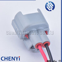 2 Pin colokan injektor bahan bakar konektor tahan air Pigtail 6189-0670 untuk Lexus Cefiro Izusu