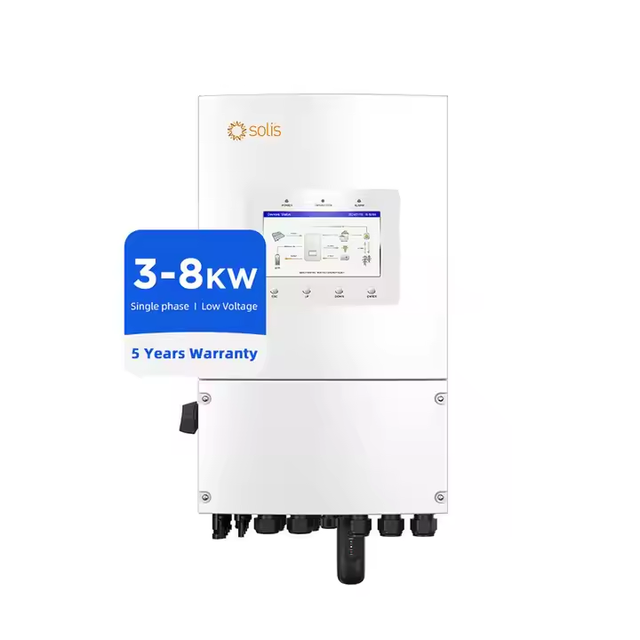 Home Use Single Phase Solis Inverter Solar Energy Storage Pv Inverter 3-8kw Hybrid Solar Inverter for Solar Systems