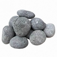 Batu Sauna Oval Ramah Lingkungan Anti Retak dari Batu Basalt untuk Sauna dan Spa Air Panas