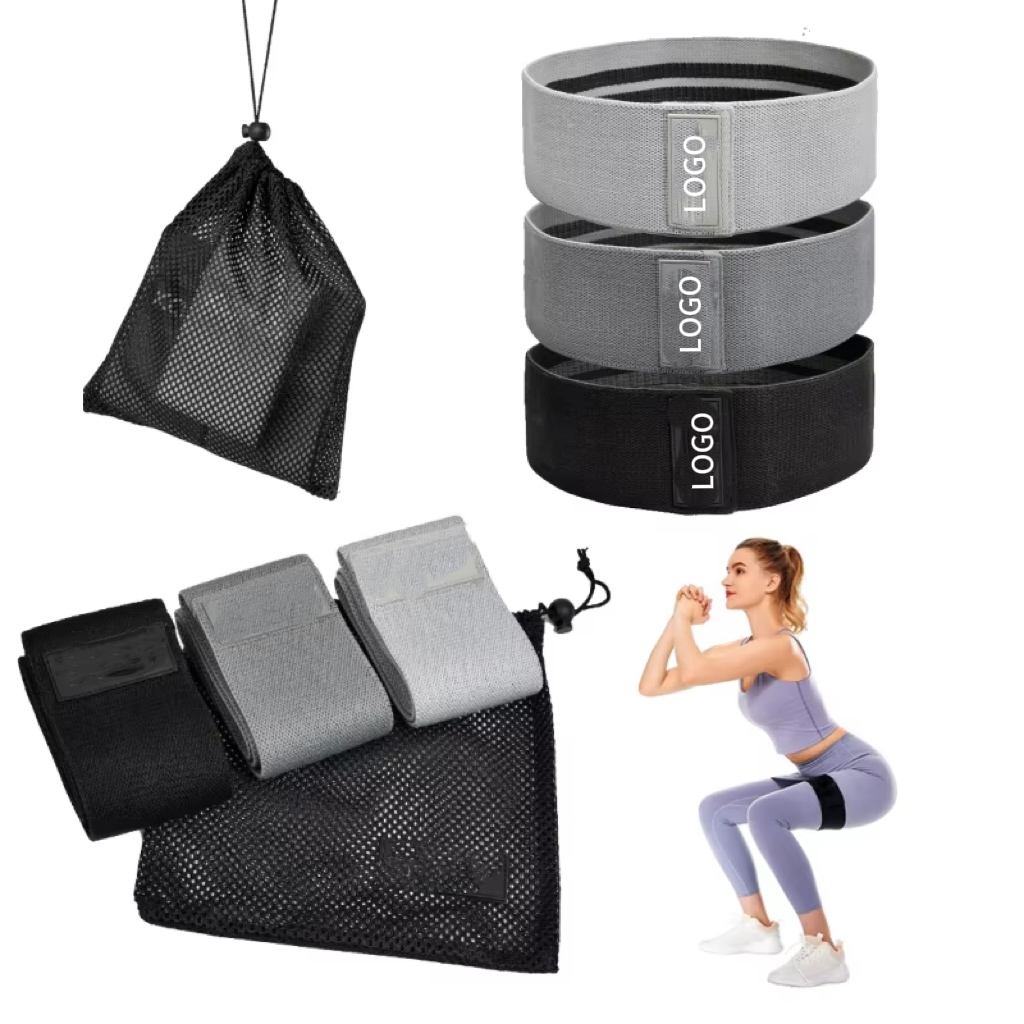 ยางยืดออกกำลังกายสีดำ ขนาดกลาง 38*8 ซม.