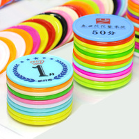 Jetons de jeu en plastique vierges de 25 mm en gros, jetons de poker, logo personnalisé