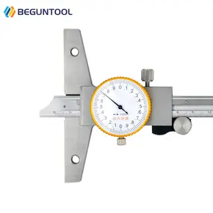 Jingjiang Linghuan עומק Caliper 0-150 200 300mm 0-200/0-300mm הדיגיטלי עומק Vernier Caliper מודד מחוגה מדידת כלים