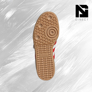 รองเท้าผ้าใบแฟชั่นลำลองสำหรับผู้หญิง Samba Jane J 'white Red Gum' รุ่นขายดี รองเท้าสเก็ตบอร์ด - Product Image 5