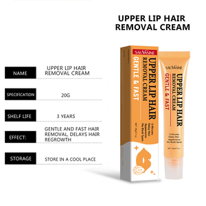 Crème dépilatoire douce et non irritante pour le visage et les sourcils, crème dépilatoire rafraîchissante pour les lèvres 20g - Product Image 1