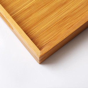 Bandeja de servir rectangular de bambú Evonik con asas para té, café, uso doméstico y en la cocina - Product Image 4