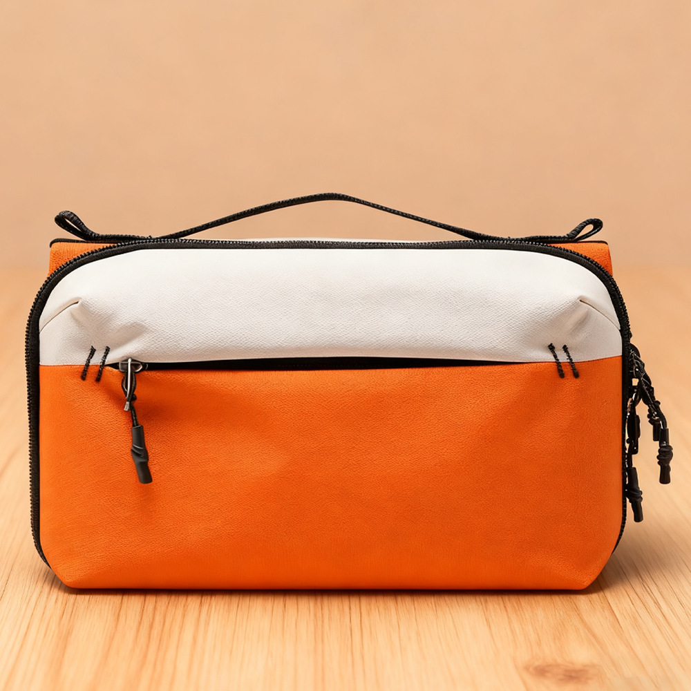 Water-repellent film - Large capacity digital storage bag [Orange]