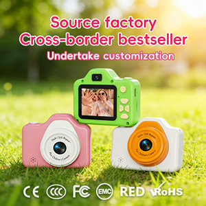 Digitale camera voor kinderen, scherm met dubbele lens, 400 mAh, oplaadbare speelgoedcamera met filter, muziek, puzzelspel, verjaardagscadeau voor jongens en meisjes - Product Image 2