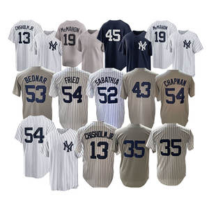 Maillots de baseball 2026 neufs et pas chers, avec surpiqûres, pour équipes américaines, personnalisables, tous les joueurs : 99 Judge, 2 Jeter, 3 Ruth - Product Image 3