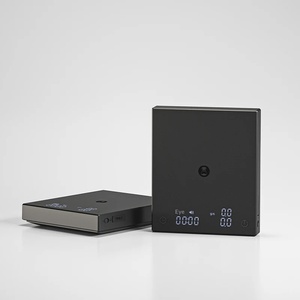 बुनियादी 2 ब्लैक मिरर प्लास्टिक की अगुवाई वाले डिजिटल कॉफी स्केल के साथ ऑटो टाइमर प्रवाह दर डिस्प्ले 0.1 जी/2 किलो क्षमता - Product Image 3