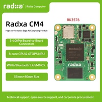 Module de calcul IA Radxa CM4 RK3576 avec carte mère, CPU 8 cœurs, NPU 6 TOPS, WiFi 6 pour 5.4