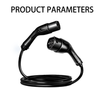 Nouveau chargeur EV double embout norme européenne 16A/32A, protection IP55, 220V/380V, longueur 3m/5m, couleur blanche