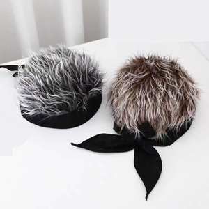 Chapeau Perruque Ajustable avec Cheveux, Motif Crâne Épingleux Amusant, Nouveauté Halloween, Personnalisable avec Logo - Product Image 5