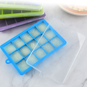 Durable 15-Hole Silicone Ice Cube Tray Mould with Lids BPA-Free and Eco-Friendly Easy Release Flexible Ice Mold <strong>Maker</strong> - Product Image 6