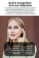 Auriculares Bluetooth J9 2 en 1 con Cable Desmontable para el Cuello, Cancelación de Ruido ANC ENC, Micrófono, IPX6, Auriculares Inalámbricos TWS para Turismo y Camping