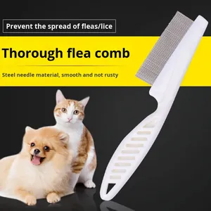 Peine Antipulgas para Perros y Gatos BIKO, Ecológico, de Acero Inoxidable y Plástico, con Dientes Finos para Eliminar el Pelo - Product Image 4