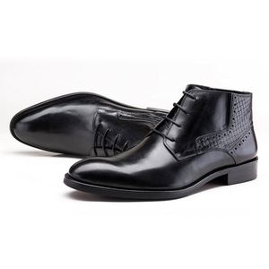 Chaussures polyvalentes pour hommes, style britannique, en cuir véritable, plates, pour affaires et occasions formelles, à la mode - Product Image 6