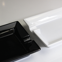 Cendrier à cigares portable en céramique de luxe avec motif de décalcomanie personnalisé, logo, couleur - Marque LEXI, utilisation à domicile/en voiture, cadeau