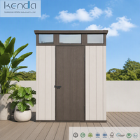 Abri de jardin en résine plastique KENDA 6x6 pieds, imperméable, montage rapide, pour outils, pour cour extérieure