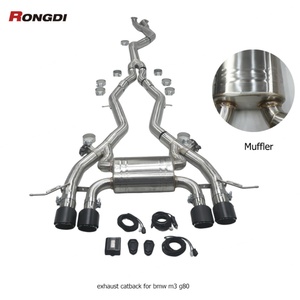 High Performance 304 Stainless Steel Valvetronic Catback for Bmw G80 M3 M4 G82 S58 3.0T Exhaust Pipe - Product Image 2