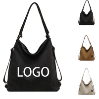 DICHOS sac fourre-tout en toile haute capacité couleur unie épaule nouveau Style pliant personnalisé fermeture éclair populaire réutilisable Texture en gros