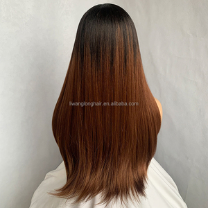 วิกผมตรง<span class=keywords><strong>ยาว</strong></span> 24 นิ้ว แบบแบ่งชั้น วิกผมสังเคราะห์แบบ U-Part สีน้ำตาลออมเบร <span class=keywords><strong>ผม</strong></span>นุ่ม ติดคลิป 5 ตัว วิกผมสังเคราะห์แบบครึ่งหัว สำหรับผู้หญิงผิวสี - Product Image 5