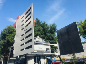 Abrazadera de papel de rollo apilador eléctrico accesorios de carretilla elevadora giratoria - Product Image 3