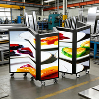 Cabina de DJ Portátil 3D Plegable con Pantalla LED y Mesa de Video Wall LED para Eventos y Festivales Musicales, Venta al Por Mayor