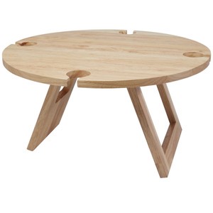 Soll portatile tavolo pieghevole per cortile esterno campeggio picnic materiale in vetro resistente facile da trasportare mobili da esterno - Product Image 1
