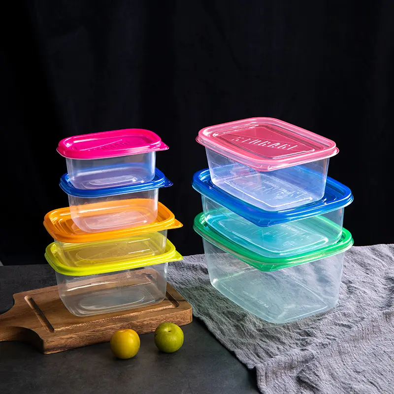 고급 사용자 정의 식품 학년 일회용 플라스틱 도시락 뚜껑 두꺼운 포장 식품 용기