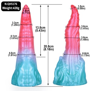 NNSX Fantasy Dragon Tongue Dildos Tentacle Cock Penis Soft Silicone Tongue Dildo for Female  Adult Women Juguetes Sexuales - Product Image 1