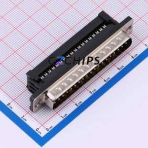 X0737WT7B5 <b>D</b>-<b>Sub</b>/VGA <b>Connector</b> <b>Connector</b> ( <b>Connector</b> Type: Standard <b>D</b>-<b>Sub</b> )( Gender: Male )( Total Number of PINs: 37P ) - Product Image 1