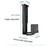 CP-01 universel support de boîtier PC sous le bureau mur côté ordinateur CPU support réglable Mainframe cintre boîte hôte support support support