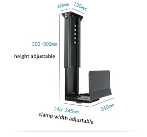 CP-01 phổ PC trường Hợp Chủ dưới bàn tường bên Máy tính CPU đứng có thể điều chỉnh máy tính lớn Móc Áo máy chủ hộp đứng khung giá - Product Image 2