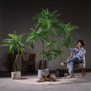 Planta Artificial de <span class=keywords><strong>Jacaranda</strong></span> con Maceta en Oferta, Palmera <span class=keywords><strong>Tropical</strong></span> Artificial para Decoración del Hogar y Hoteles - Product Image 2