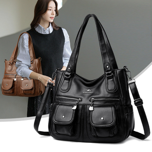 New High Quality Women Messenger Bags for Women Pu Leather Handbags Crossbody Bags Ladies Designer Shoulder Bags <b>Tote</b> Top-handle - Product Image 2