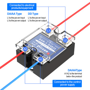مرحل الحالة الصلبة المضغوطة بمدخل 12 فولت/24 فولت/100A مُخرج أحادي الطور يتم التحكم فيه بالتيار المستمر - Product Image 5