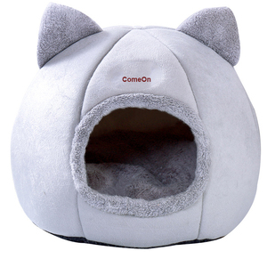 Lit douillet d'<span class=keywords><strong>hiver</strong></span> pour chats Petits chiens Dormir Lit pliable Cave Chat Maison Intérieur Petit Tapis Panier Cozy Pet Cat Sleeping Bed House - Product Image 1
