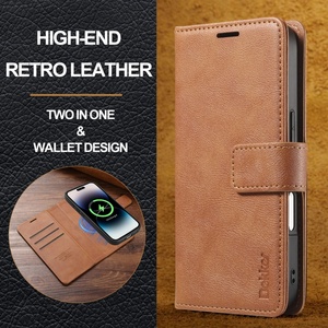 Étui portefeuille magnétique détachable 2-en-1 en cuir PU ultra-résistant pour Samsung S24 S25 Plus Ultra et iPhone 15 17 Pro Max - Product Image 3