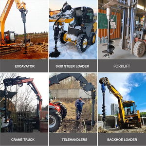 Rainbow Machinery Chine Mini-excavatrice économique à moteur, accessoire de forage de trous de poteaux, <span class=keywords><strong>tarière</strong></span> de 6 tonnes, adaptée - Product Image 6