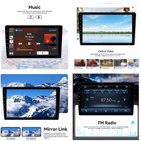 Autoradio LELV pour système Linux, écran 9 pouces (Simple DIN), navigation stéréo à écran partagé, lecteur vidéo Android Auto