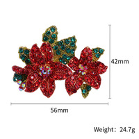 Bros Bunga Alloy Mewah untuk Pernikahan, Corsage Berhias Rhinestone, Aksesoris Pakaian Personal, Peniti Kerah, Stok Tersedia